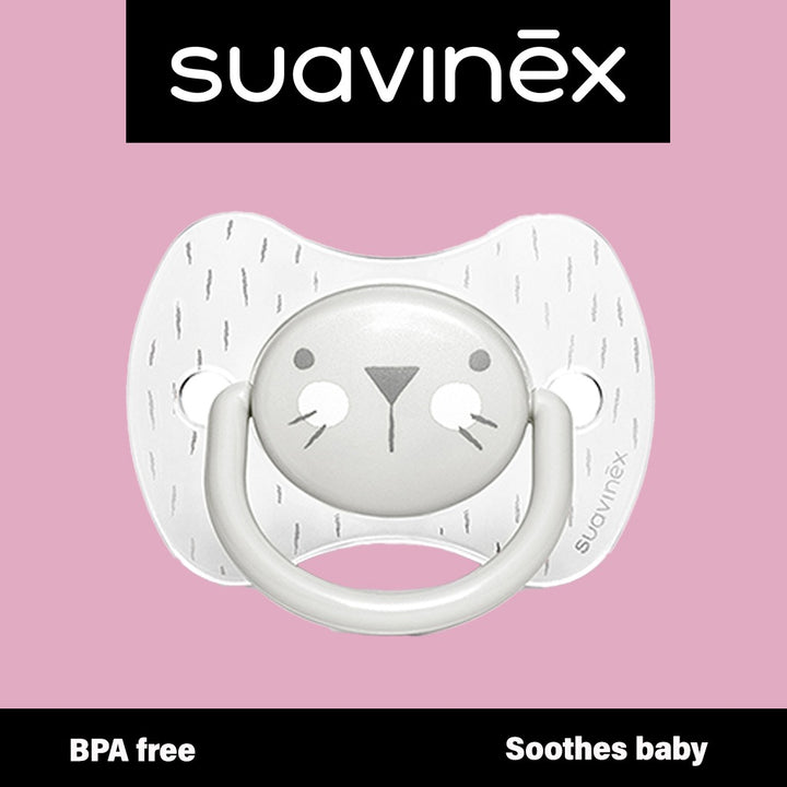 Suavinex Premium Physiological Soother Grey Whiskers 6-18 Month Babies - Easy Pharmacy LLC
