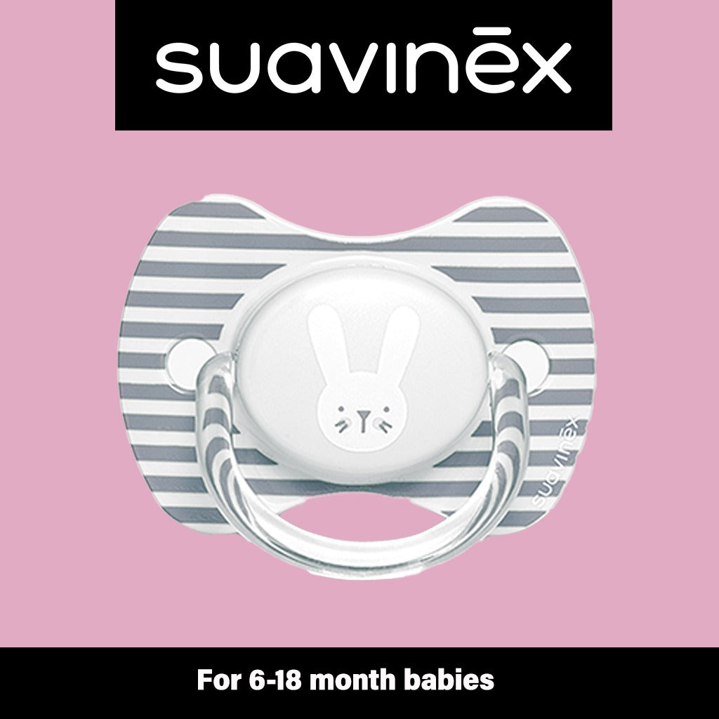 Suavinex Premium Physiological Soother Grey Rabbit 6-18 Month - Easy Pharmacy LLC