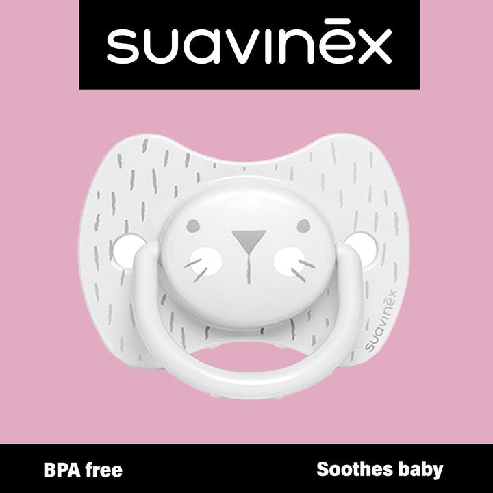 Suavinex Premium Physiological Soother Grey Whiskers 18 Month - Easy Pharmacy LLC