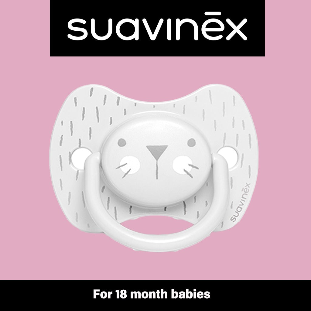 Suavinex Premium Physiological Soother Grey Whiskers 18 Month - Easy Pharmacy LLC