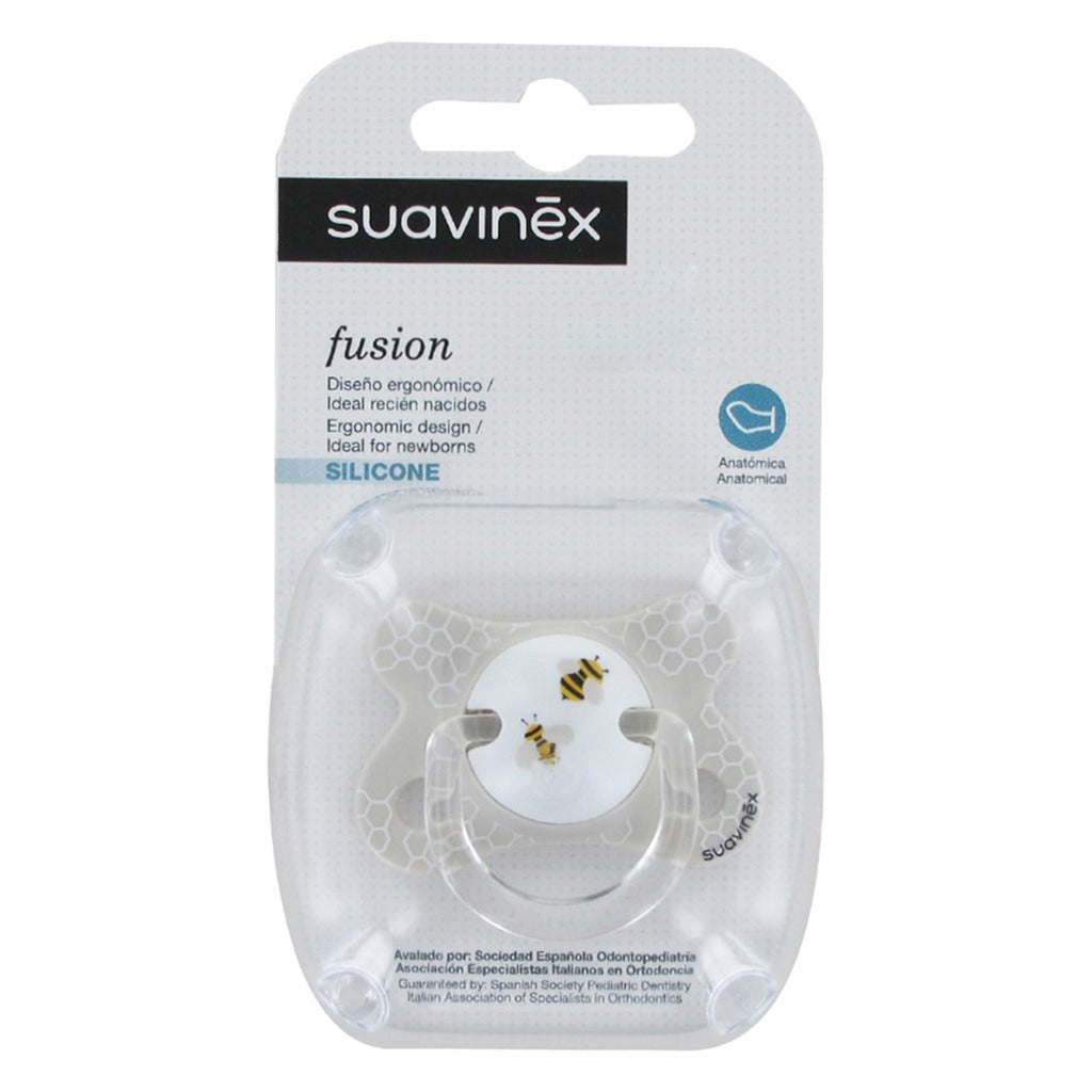 Suavinex Fusion Soother Physiological Bee White For 0-4 Months Babies - Easy Pharmacy LLC