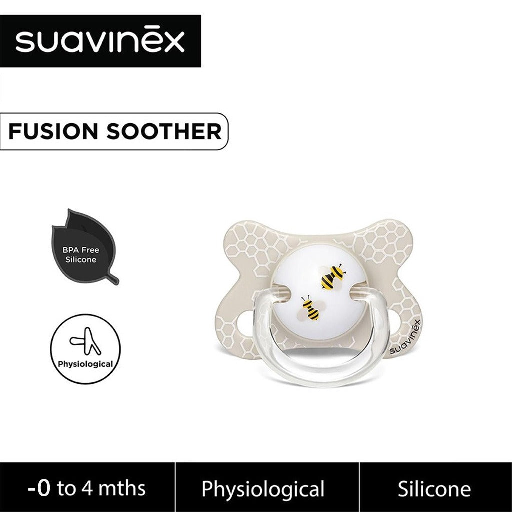 Suavinex Fusion Soother Physiological Bee White For 0-4 Months Babies - Easy Pharmacy LLC