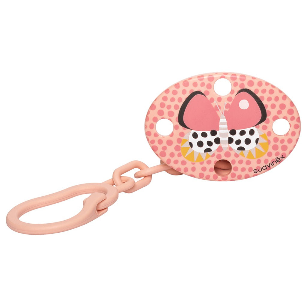 Suavinex Oval Soother Clip Butterfly Orange For Babies - Easy Pharmacy LLC