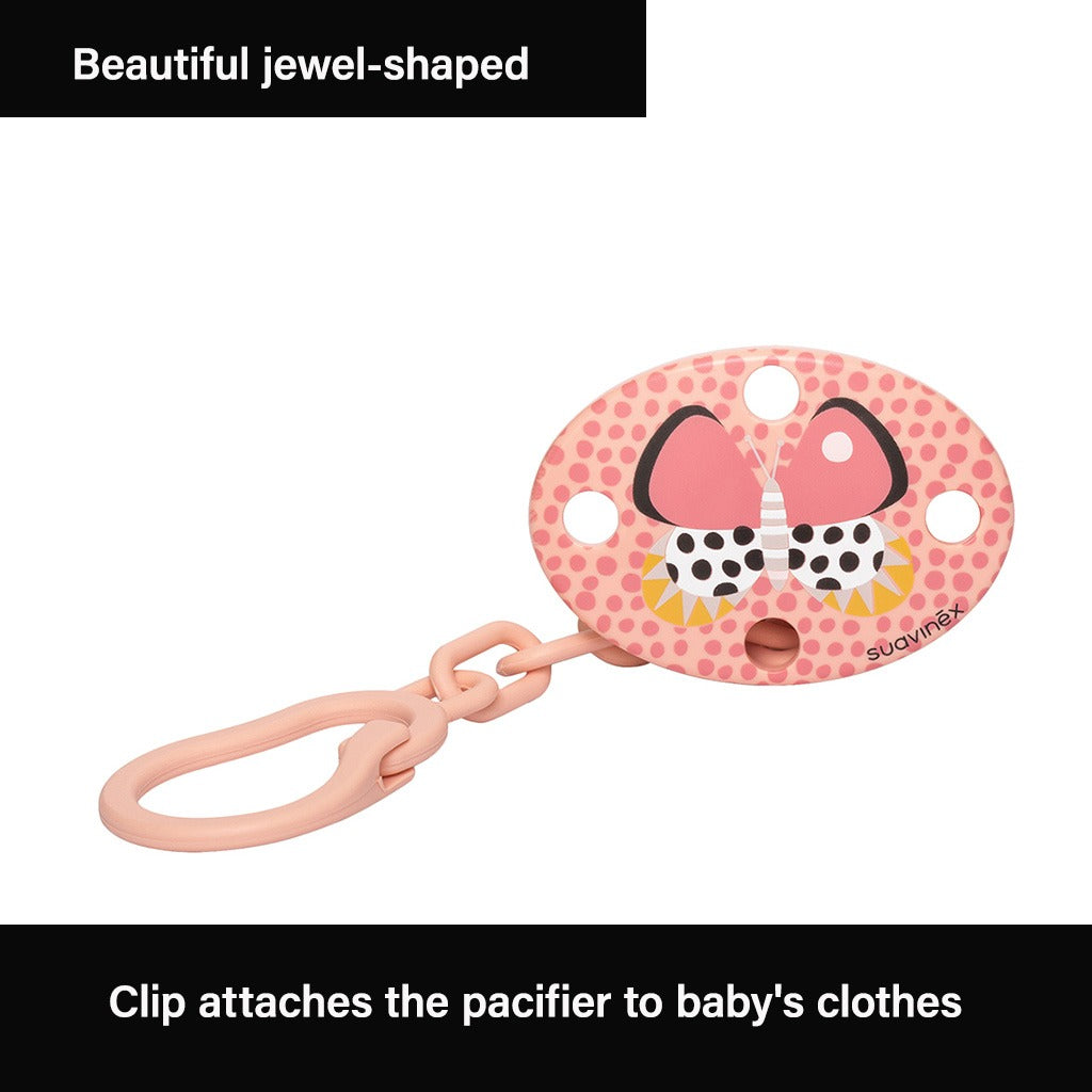 Suavinex Oval Soother Clip Butterfly Orange For Babies - Easy Pharmacy LLC