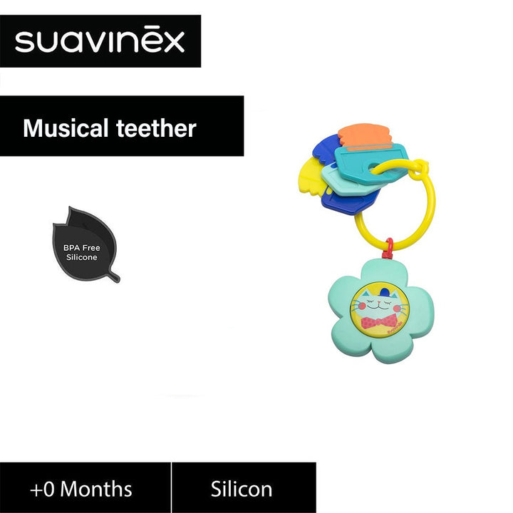 Suavinex Musical Teether Green For Babies - Easy Pharmacy LLC