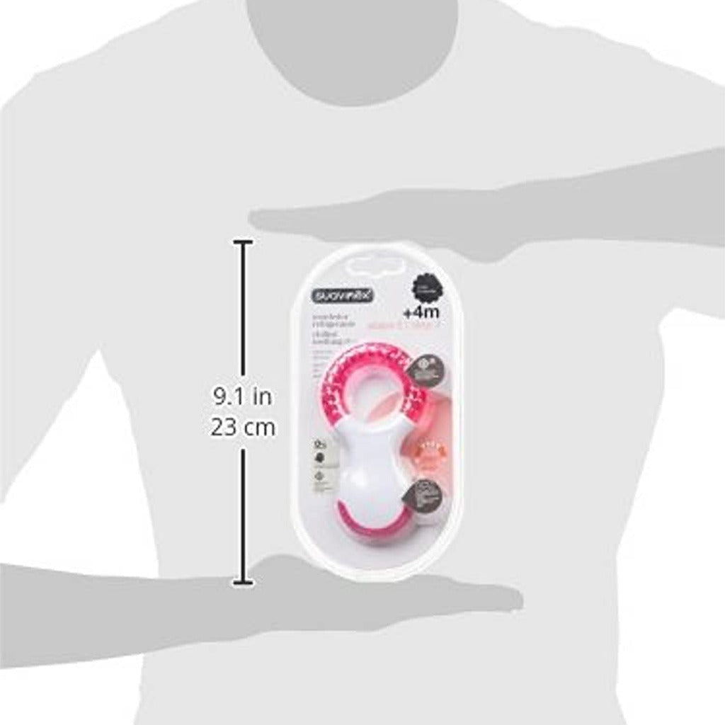 Suavinex Step 2 Chilled Refrigerant Teething Ring For 4 Months+ Baby - Assorted Pink - Easy Pharmacy LLC