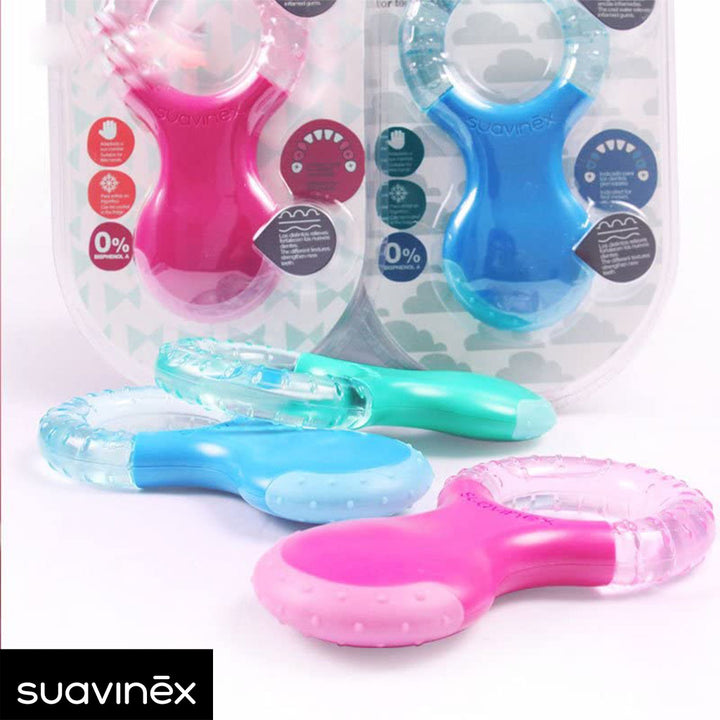 Suavinex Step 2 Chilled Refrigerant Teething Ring For 4 Months+ Baby - Assorted Pink - Easy Pharmacy LLC