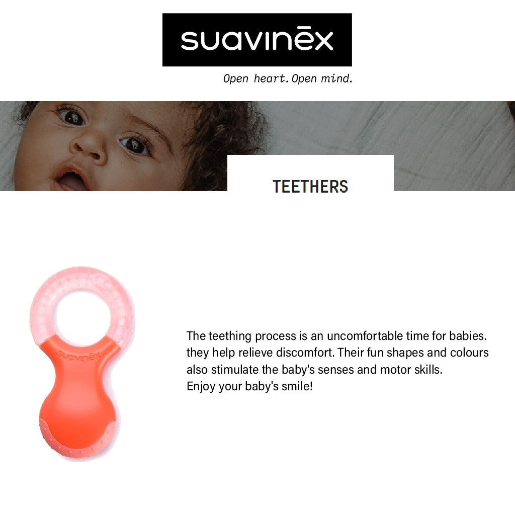 Suavinex Step 2 Teething Ring For 4 Months+ Baby - Red - Easy Pharmacy LLC