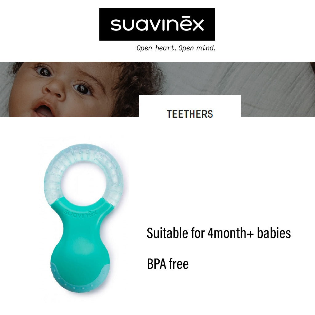 Suavinex Step 2 Teething Ring For 4 Months+ Baby - Green - Easy Pharmacy LLC