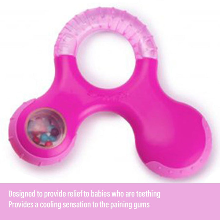 Suavinex Step 3 Educational Teething Ring For 6 Months+ Baby - Pink - Easy Pharmacy LLC