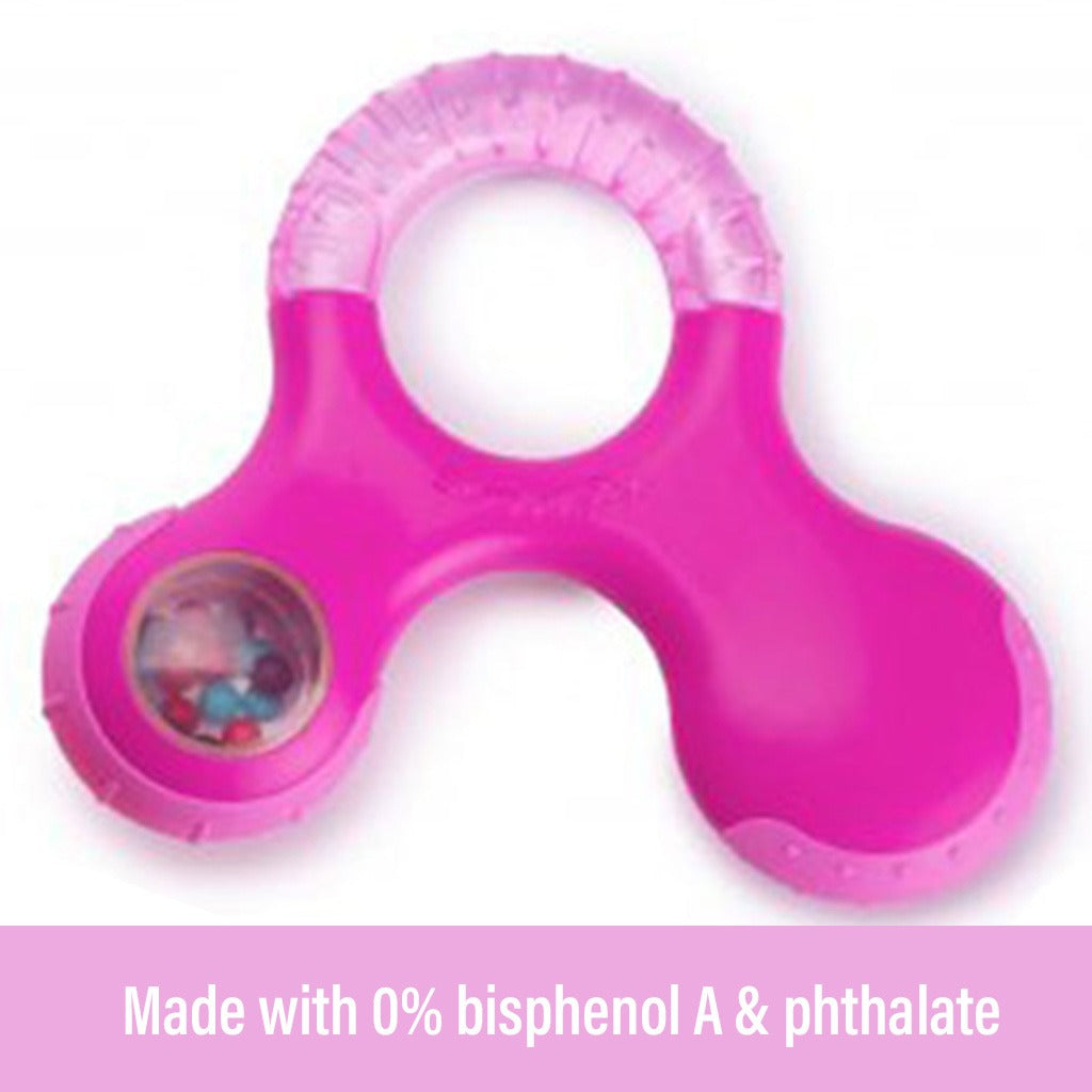 Suavinex Step 3 Educational Teething Ring For 6 Months+ Baby - Pink - Easy Pharmacy LLC