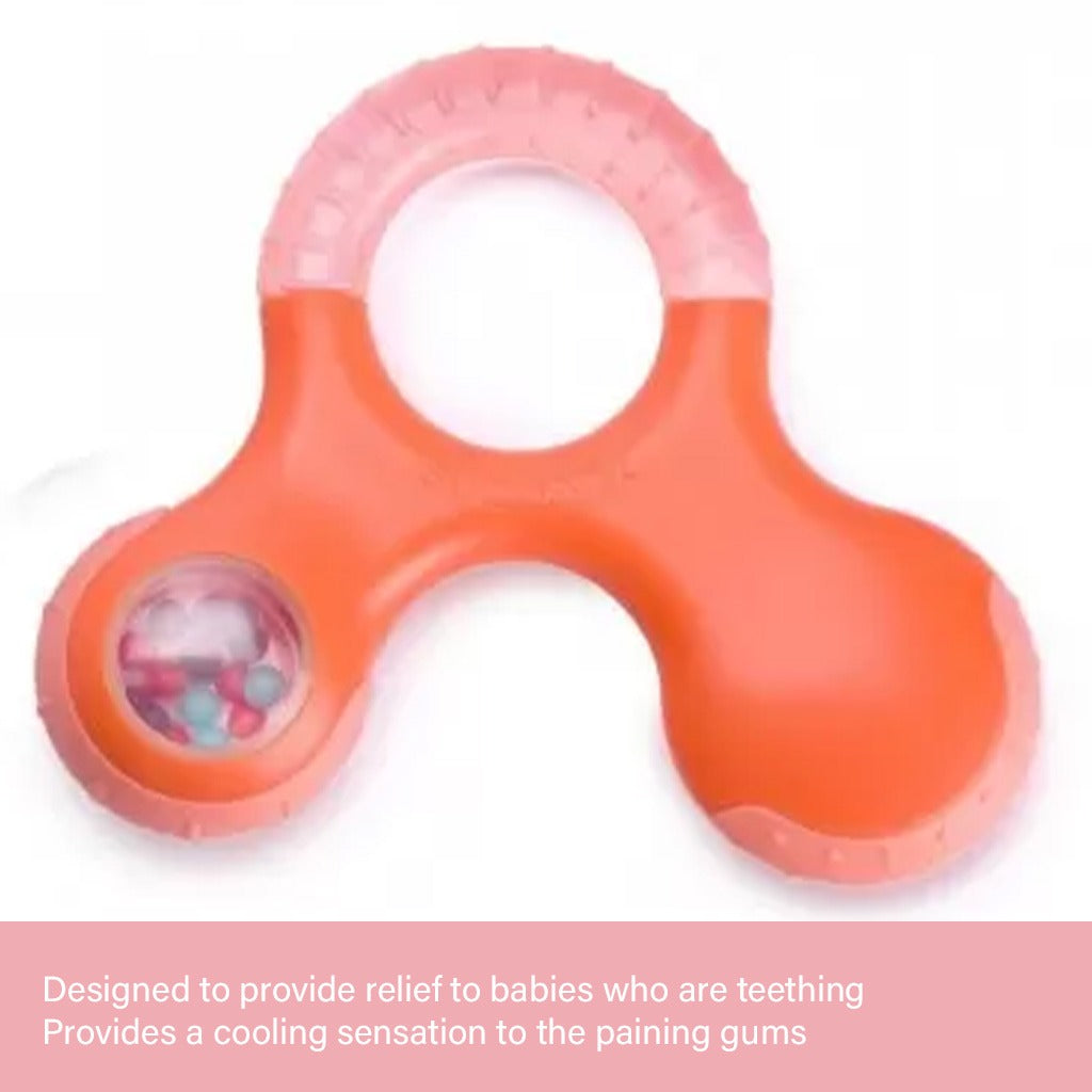 Suavinex Step 3 Educational Teething Ring For 6 Months+ Baby - Red - Easy Pharmacy LLC