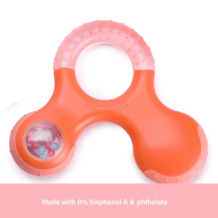 Suavinex Step 3 Educational Teething Ring For 6 Months+ Baby - Red - Easy Pharmacy LLC