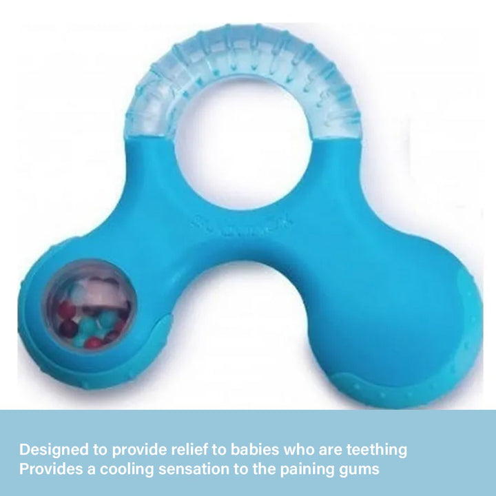 Suavinex Step 3 Educational Teething Ring For 6 Months+ Baby - Blue - Easy Pharmacy LLC