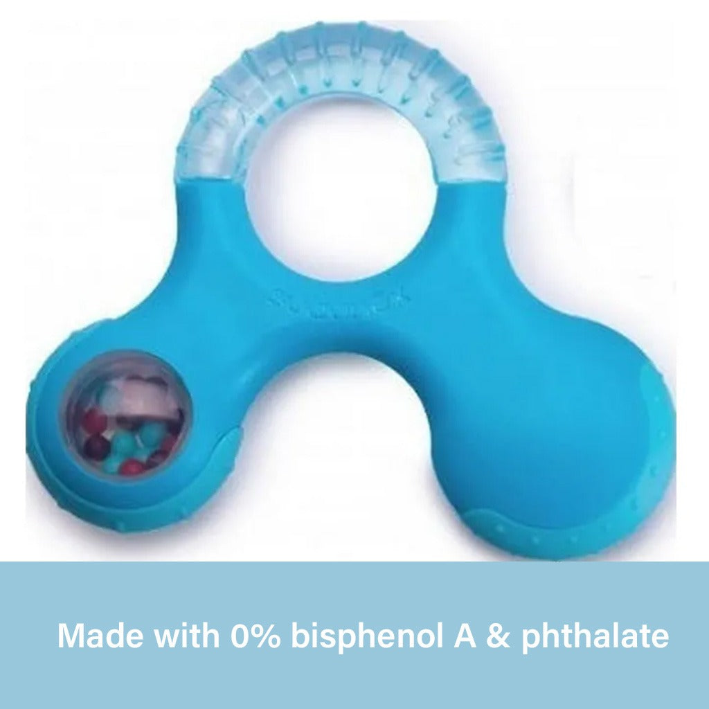 Suavinex Step 3 Educational Teething Ring For 6 Months+ Baby - Blue - Easy Pharmacy LLC