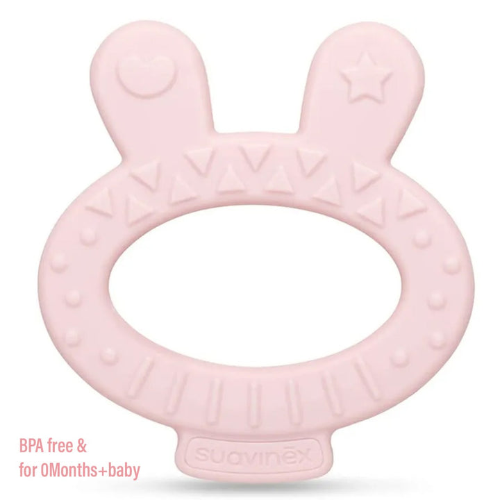 Suavinex Hygge Pink Teether For 0 Months+ Baby, Rabbit, Pack of 1's - Easy Pharmacy LLC