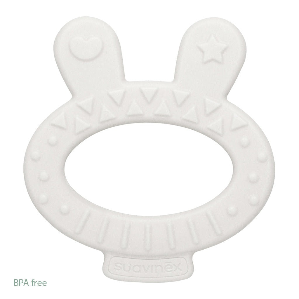 Suavinex Hygge Grey Teether For 0 Months+ Baby, Rabbit, Pack of 1's - Easy Pharmacy LLC