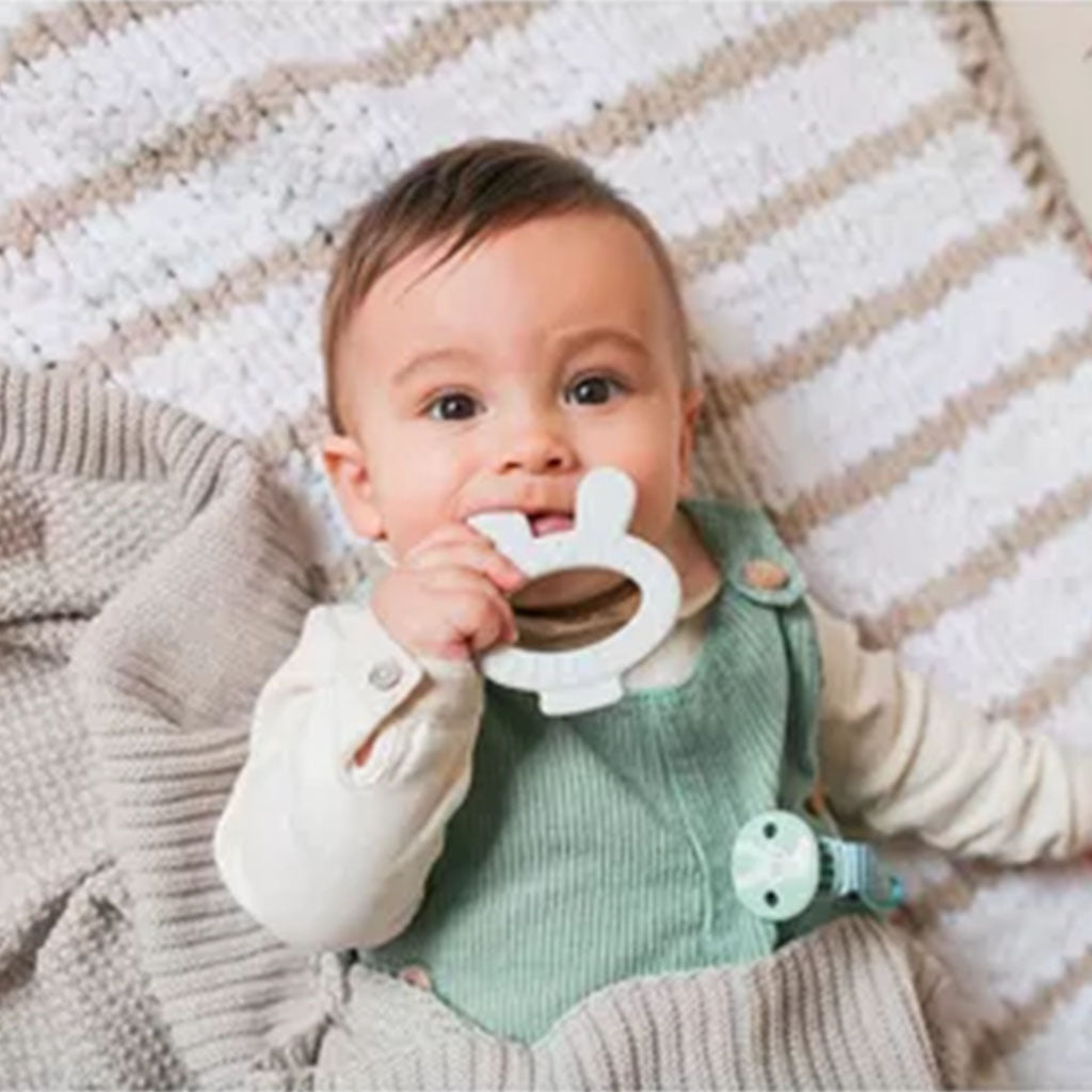 Suavinex Hygge Grey Teether For 0 Months+ Baby, Rabbit, Pack of 1's - Easy Pharmacy LLC