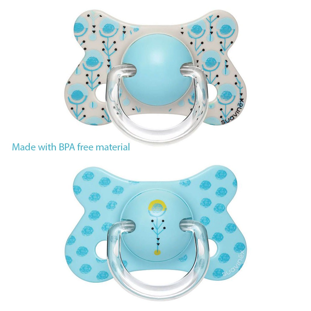 Suavinex Physiological Fusion Soother For 18+ Months Baby - Turkey Blue, Pack of 2's - Easy Pharmacy LLC