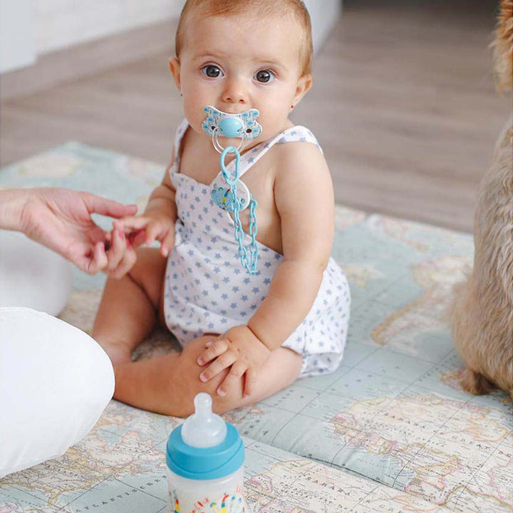 Suavinex Physiological Fusion Soother For 18+ Months Baby - Turkey Blue, Pack of 2's - Easy Pharmacy LLC