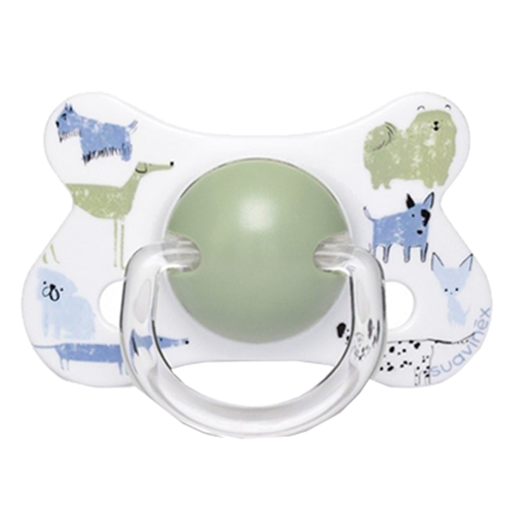Suavinex Physiological Fusion Soother For 18+ Months Baby - Dogs Blue Green, Pack of 2's - Easy Pharmacy LLC