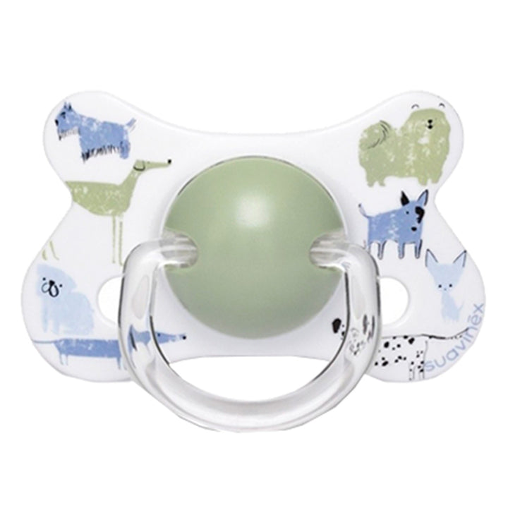 Suavinex Physiological Fusion Soother For 18+ Months Baby - Dogs Blue Green, Pack of 2's - Easy Pharmacy LLC