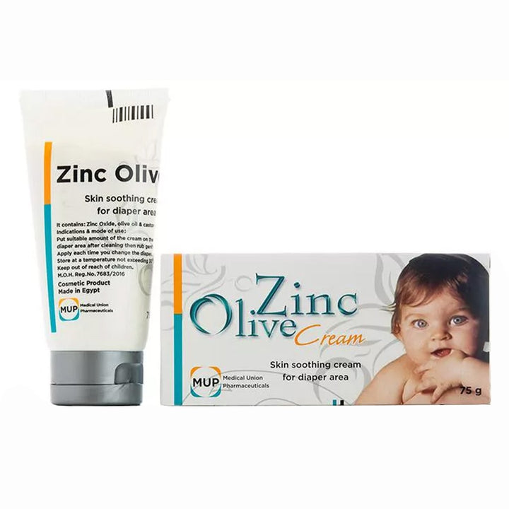 Zinc Olive Skin Soothing Cream For Diaper Area 75g - Easy Pharmacy LLC