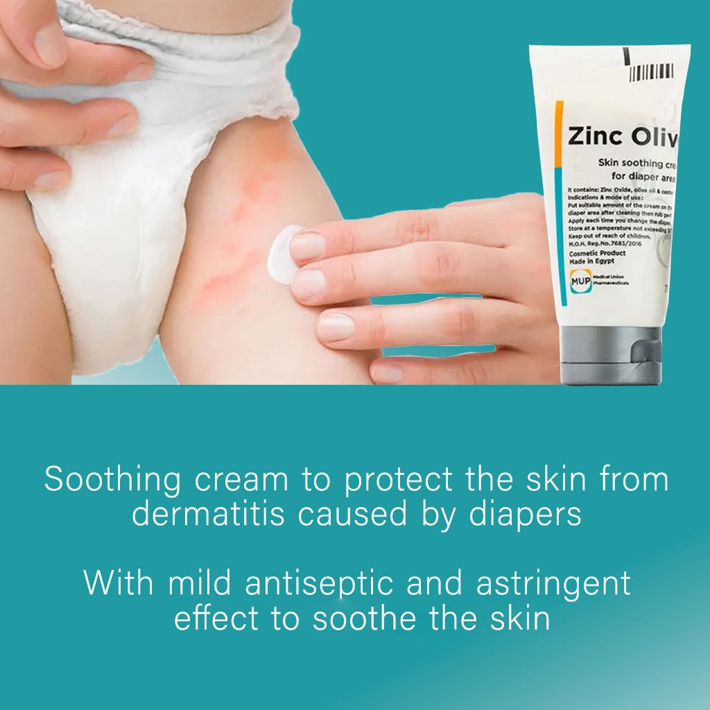 Zinc Olive Skin Soothing Cream For Diaper Area 75g - Easy Pharmacy LLC