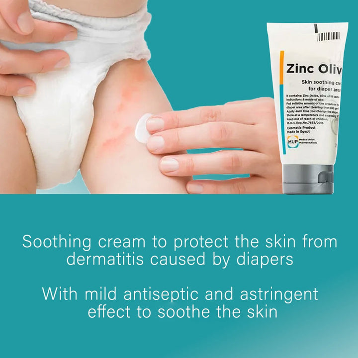 Zinc Olive Skin Soothing Cream For Diaper Area 75g - Easy Pharmacy LLC