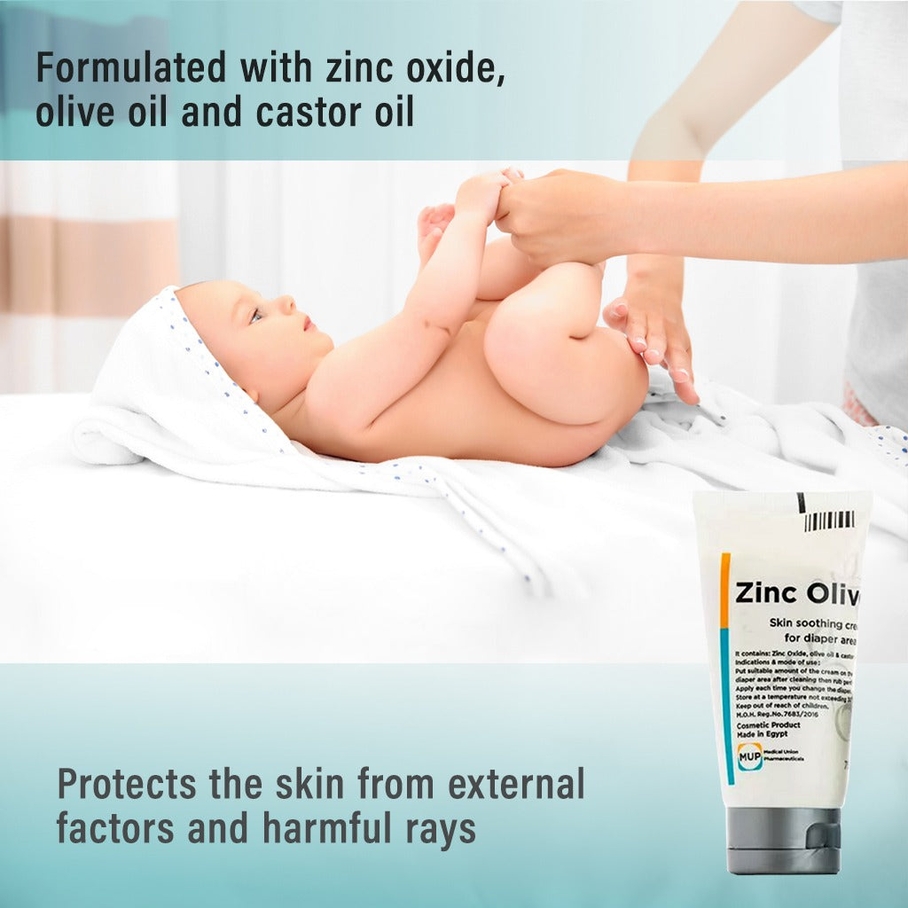 Zinc Olive Skin Soothing Cream For Diaper Area 75g - Easy Pharmacy LLC