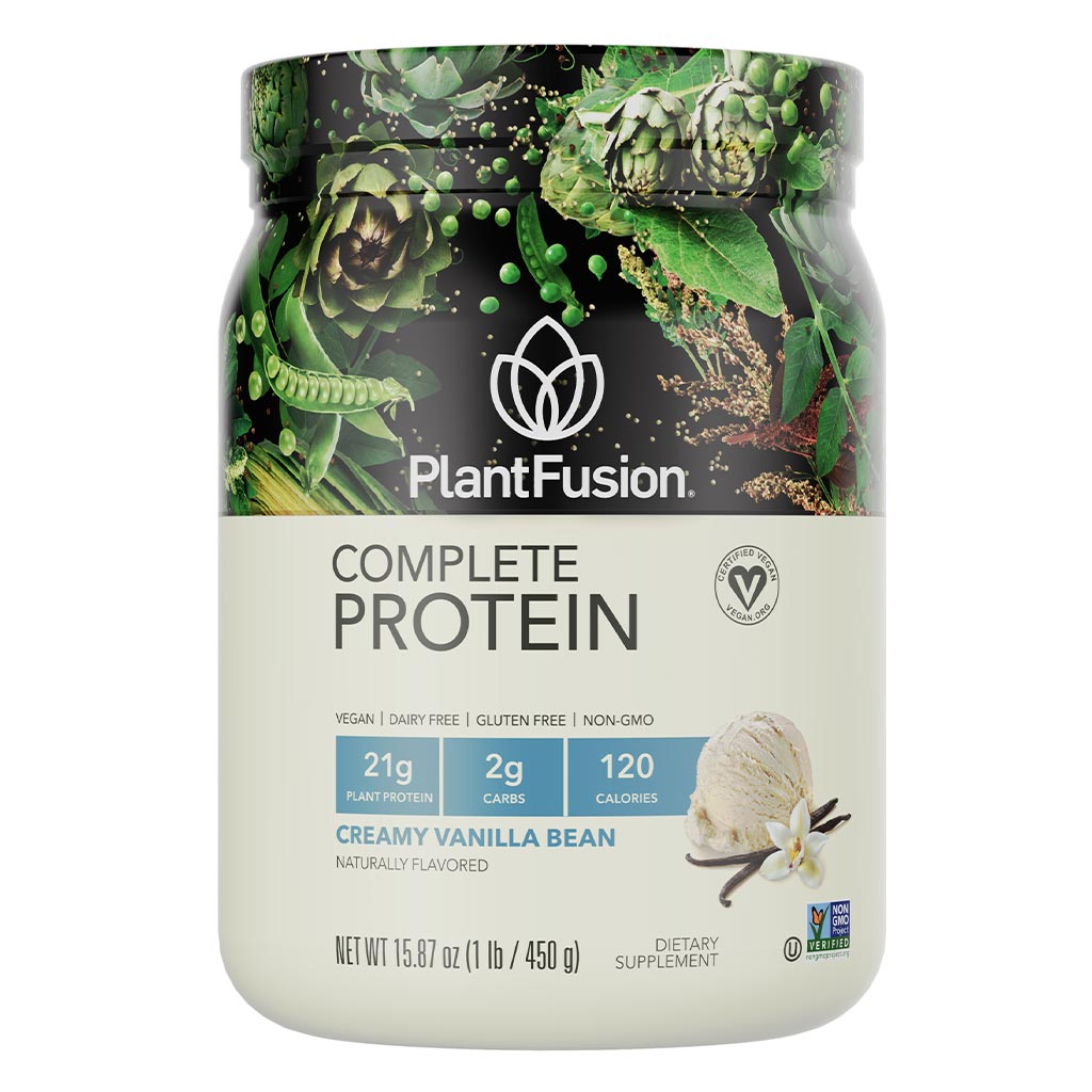 PlantFusion Complete Plant Protein Powder Creamy Vanilla Bean 1Lbs - Easy Pharmacy LLC