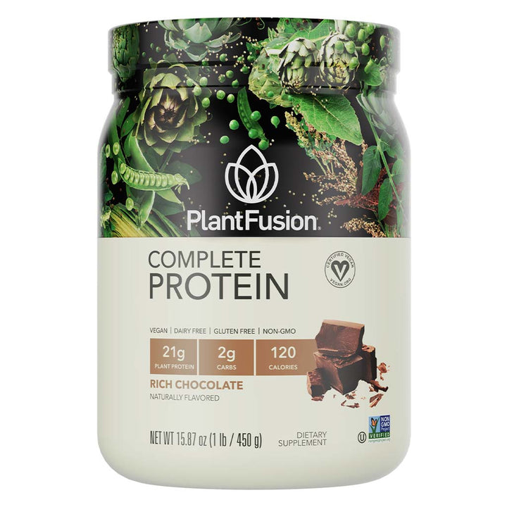 PlantFusion Complete Plant Protein Powder Rich Chocolate 1Lbs - Easy Pharmacy LLC