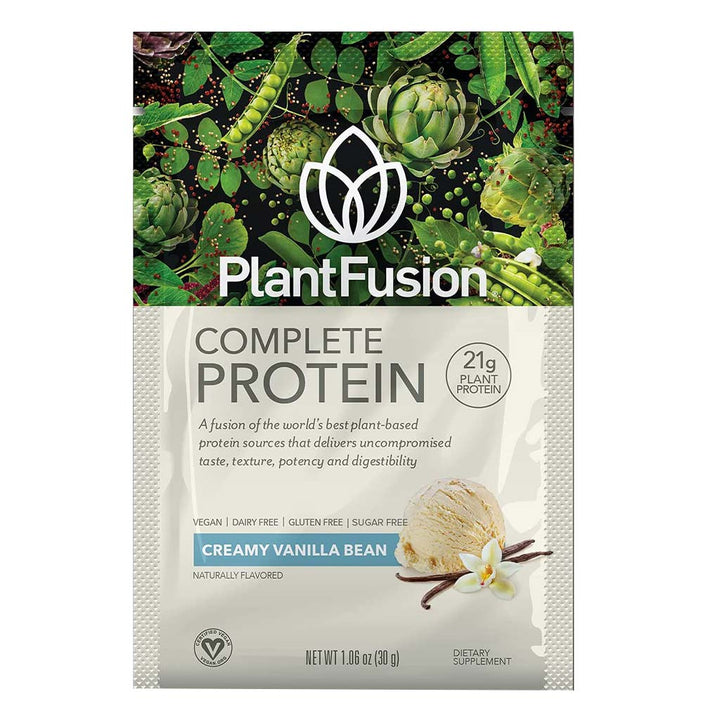 PlantFusion Complete Plant Protein Powder Creamy Vanilla Bean 30g 12's - Easy Pharmacy LLC