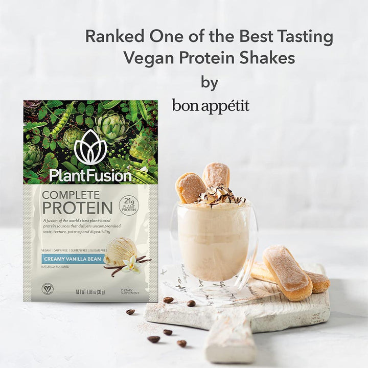 PlantFusion Complete Plant Protein Powder Creamy Vanilla Bean 30g 12's - Easy Pharmacy LLC