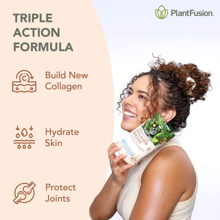 PlantFusion Complete Plant Collagen Builder Powder Creamy Vanilla Bean 324g - Easy Pharmacy LLC