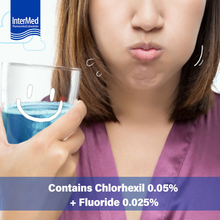 InterMed Chlorhexil-F Alcohol Free Fluoride Mouthwash Solution 250ml - Easy Pharmacy LLC