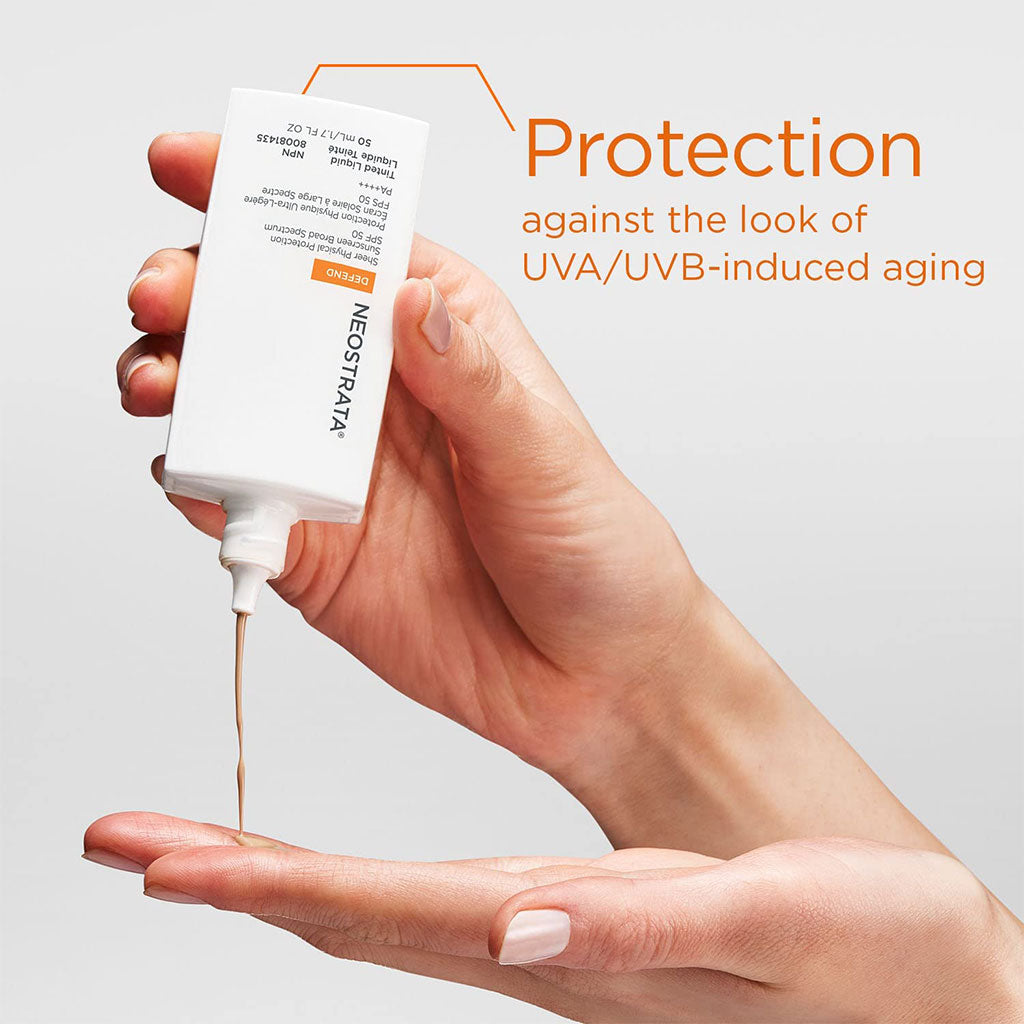 Neostrata Defend Sheer Physical Protection Sunscreen SPF 50 Tinted Liquid 50ml - Easy Pharmacy LLC