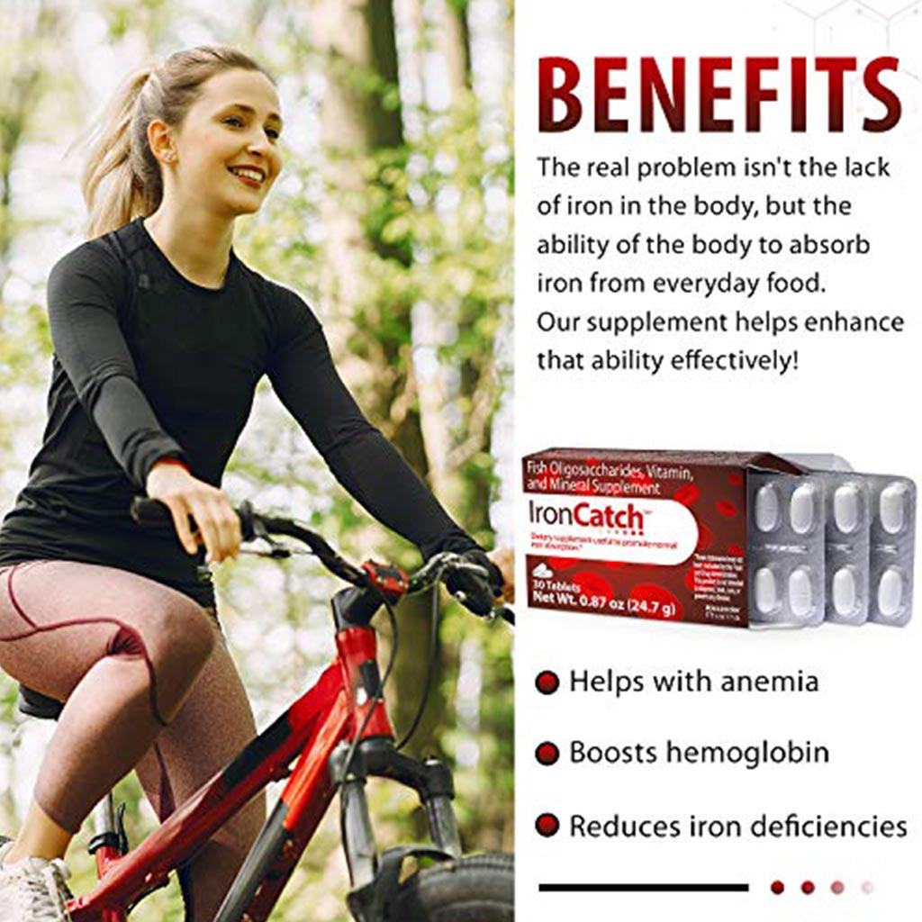 Alexander Pharma IronCatch Iron Supplement Tablets, Pack of 30's - Easy Pharmacy LLC