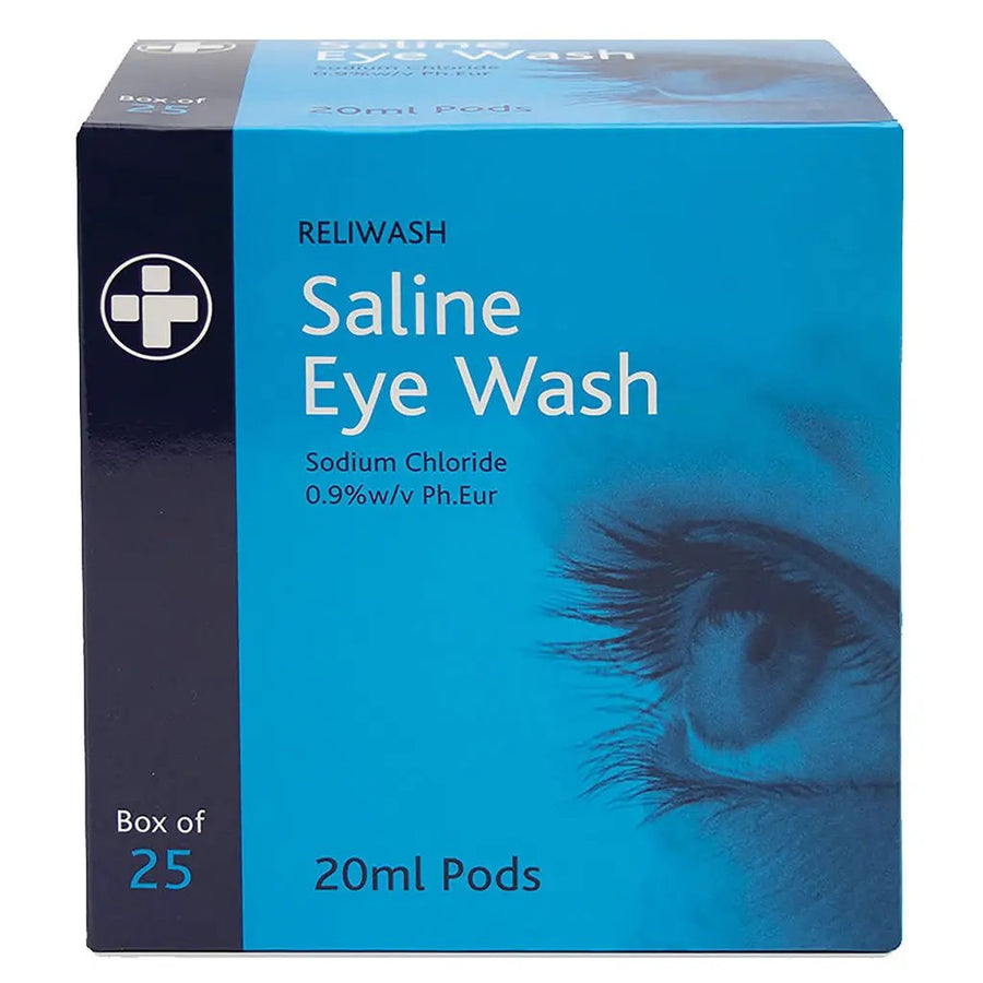 Reliwash Saline Eye Wash Pods 20ml, Pack of 25's