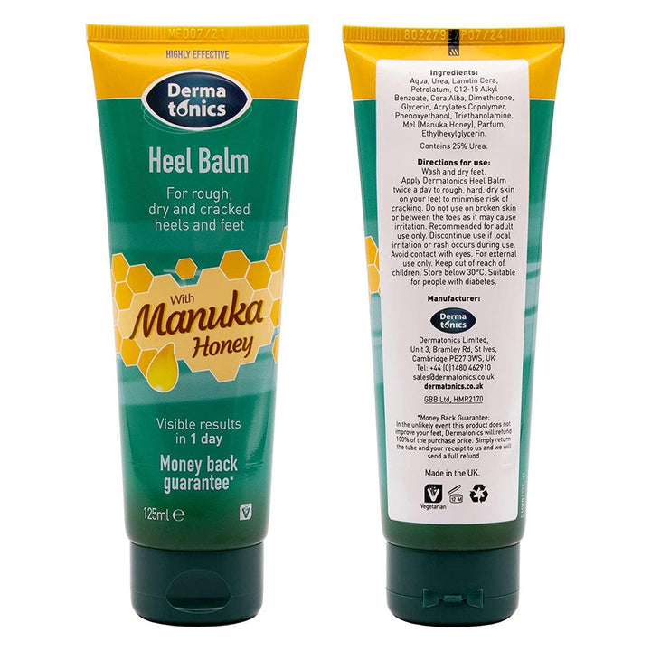 Dermatonics Heel Balm With Hydrating Manuka Honey 125ml - Easy Pharmacy LLC