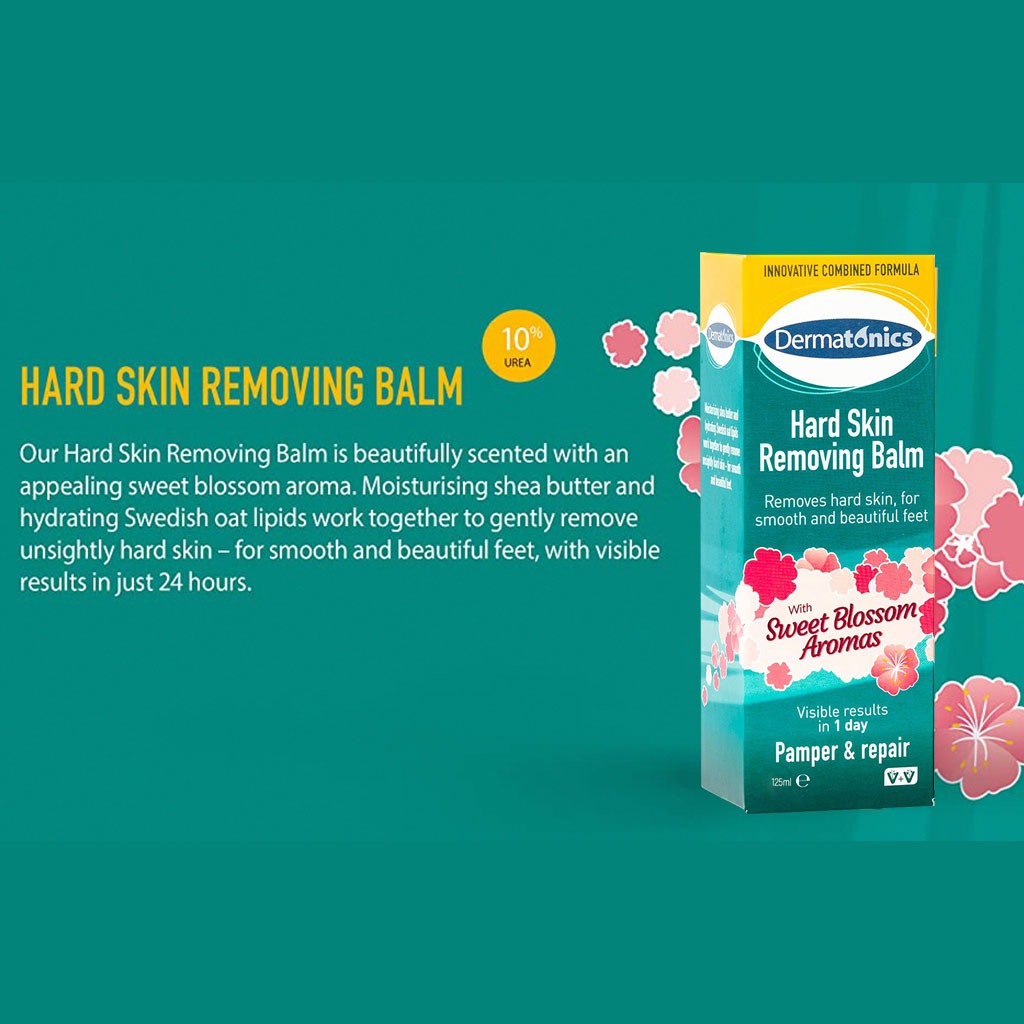 Dermatonics Hard Skin Removing Balm With Sweet Blossom Aromas 125ml - Easy Pharmacy LLC