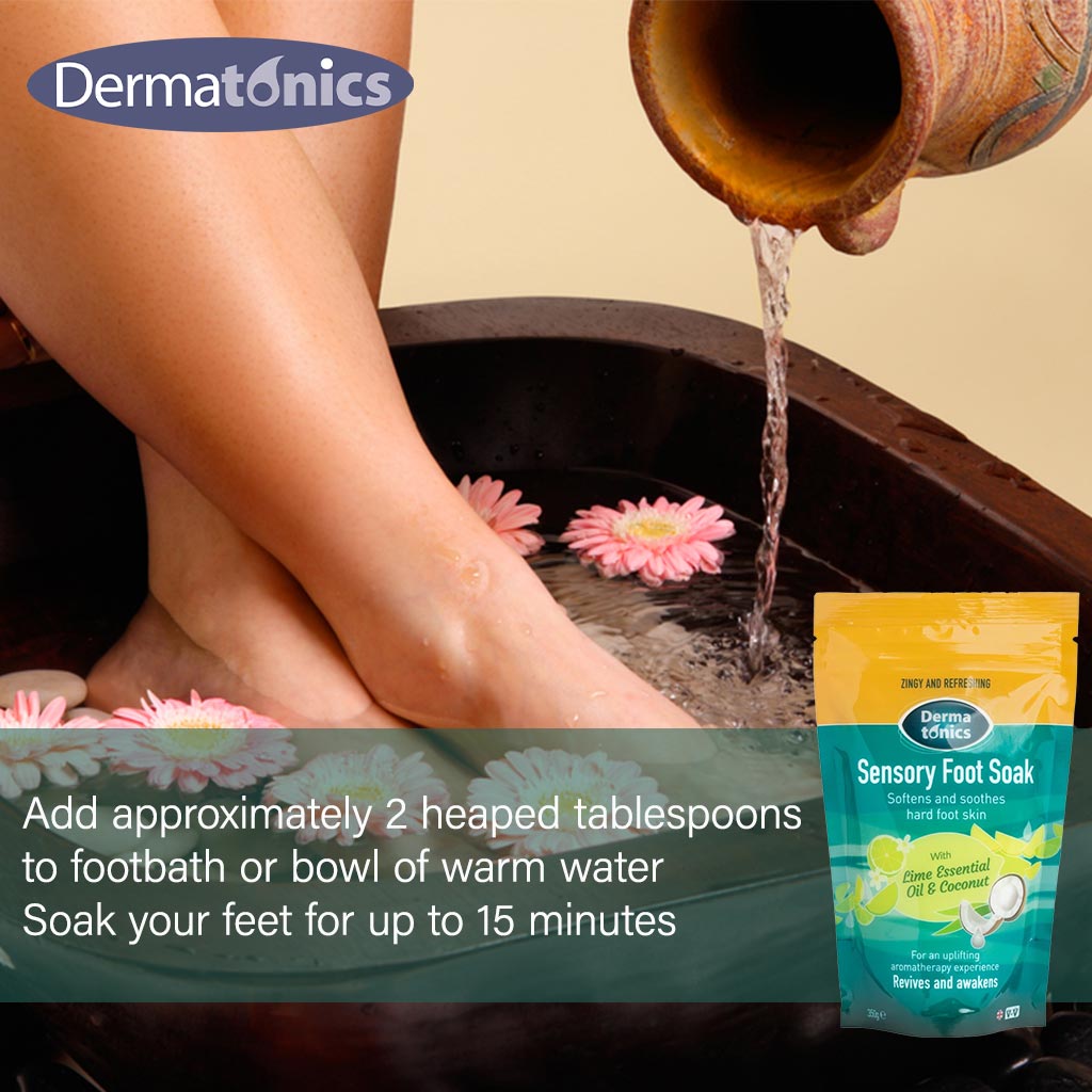 Dermatonics Sensory Foot Soak With Lime Essential Oil And Coconut 350g - Easy Pharmacy LLC