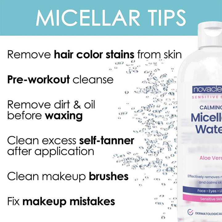 Novaclear Sensitive Skin Calming Makeup Remover Micellar Water 400ml - Easy Pharmacy LLC