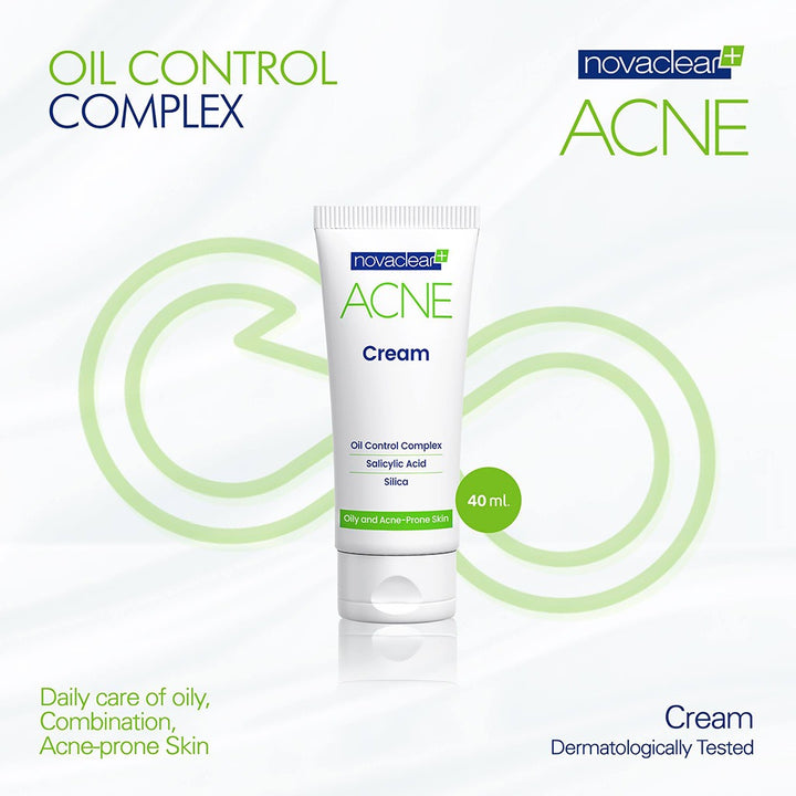 Novaclear Acne Cream With Salicylic Acid For Oily And Acne Prone Skin 40ml - Easy Pharmacy LLC