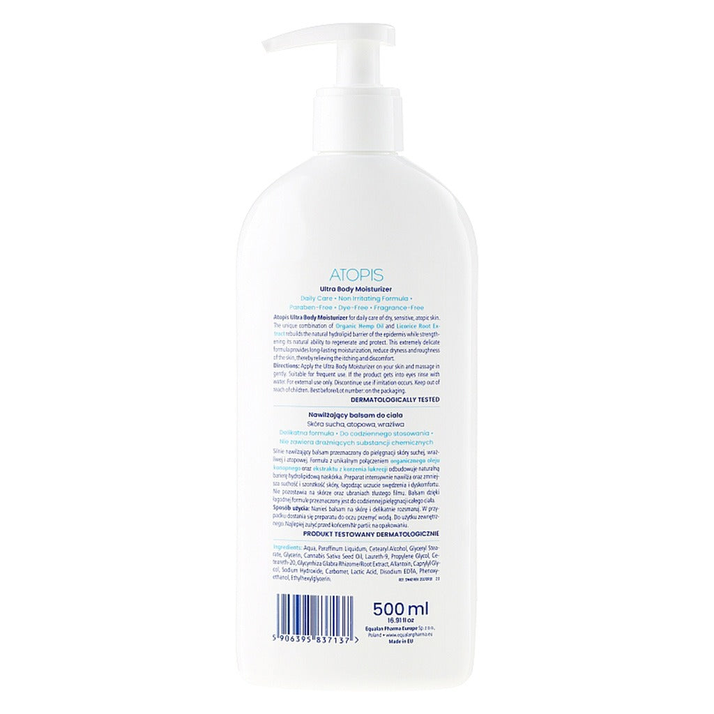 Novaclear Atopis Ultra Body Moisturizer Lotion For Dry, Atopic & Sensitive Skin 500ml - Easy Pharmacy LLC