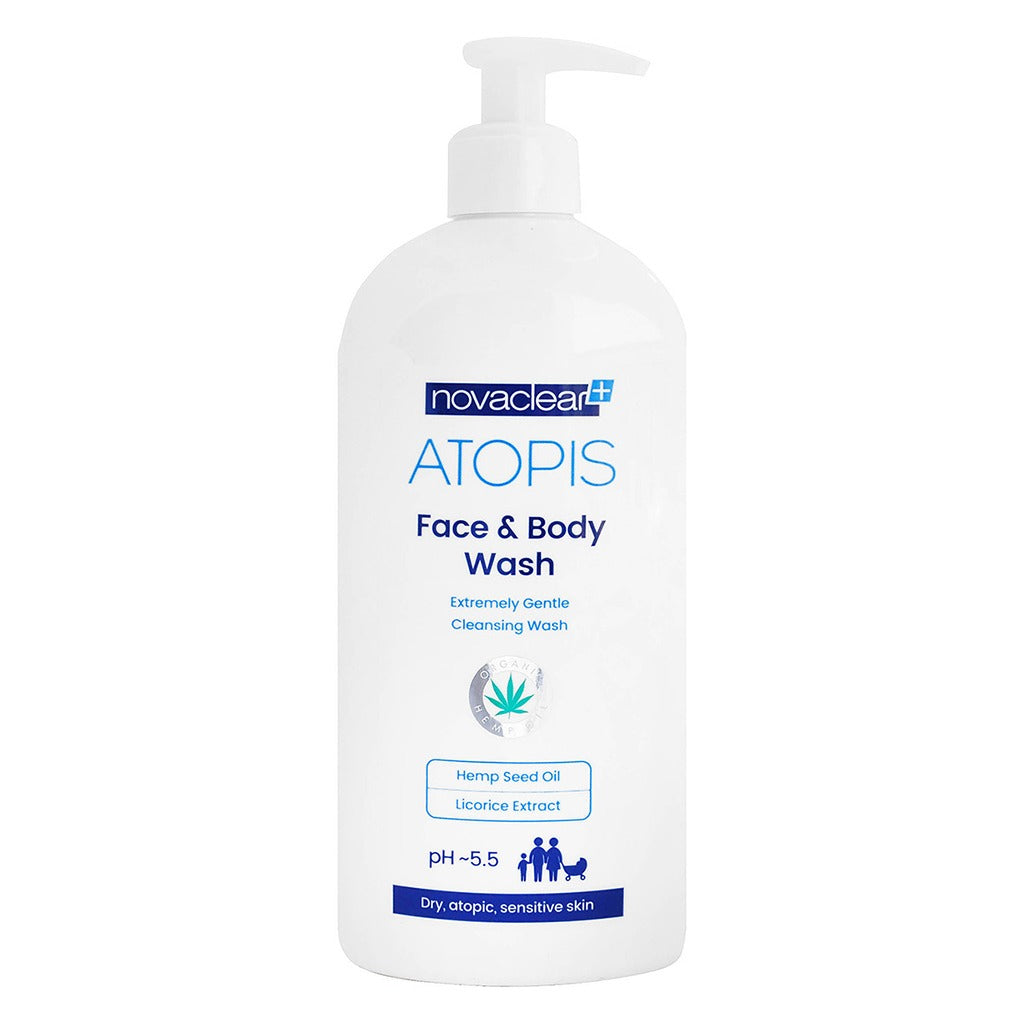 Novaclear Atopis Gentle Face & Body Wash For Dry, Atopic & Sensitive Skin 500ml - Easy Pharmacy LLC