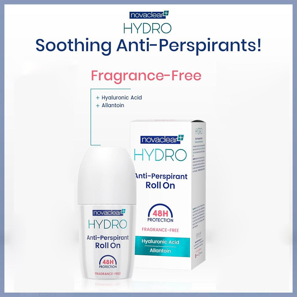 Novaclear Hydro Fragrance Free Anti-Perspirant Roll-On 50ml - Easy Pharmacy LLC