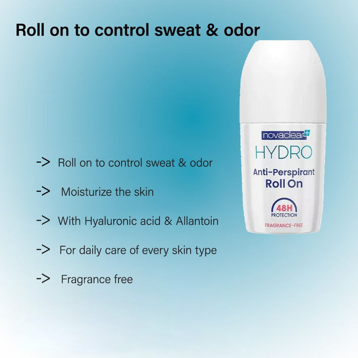 Novaclear Hydro Fragrance Free Anti-Perspirant Roll-On 50ml - Easy Pharmacy LLC