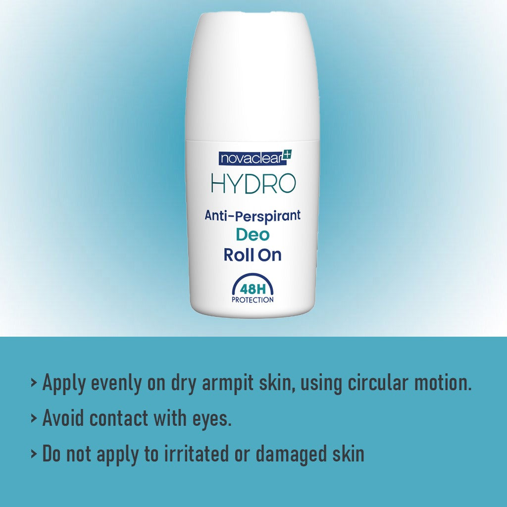 Novaclear Hydro Anti-Perspirant Deo Roll-On With Hyaluronic Acid & Aloe Vera 50ml - Easy Pharmacy LLC