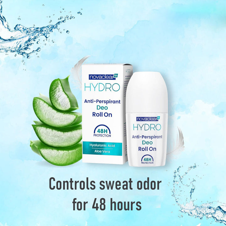 Novaclear Hydro Anti-Perspirant Deo Roll-On With Hyaluronic Acid & Aloe Vera 50ml - Easy Pharmacy LLC